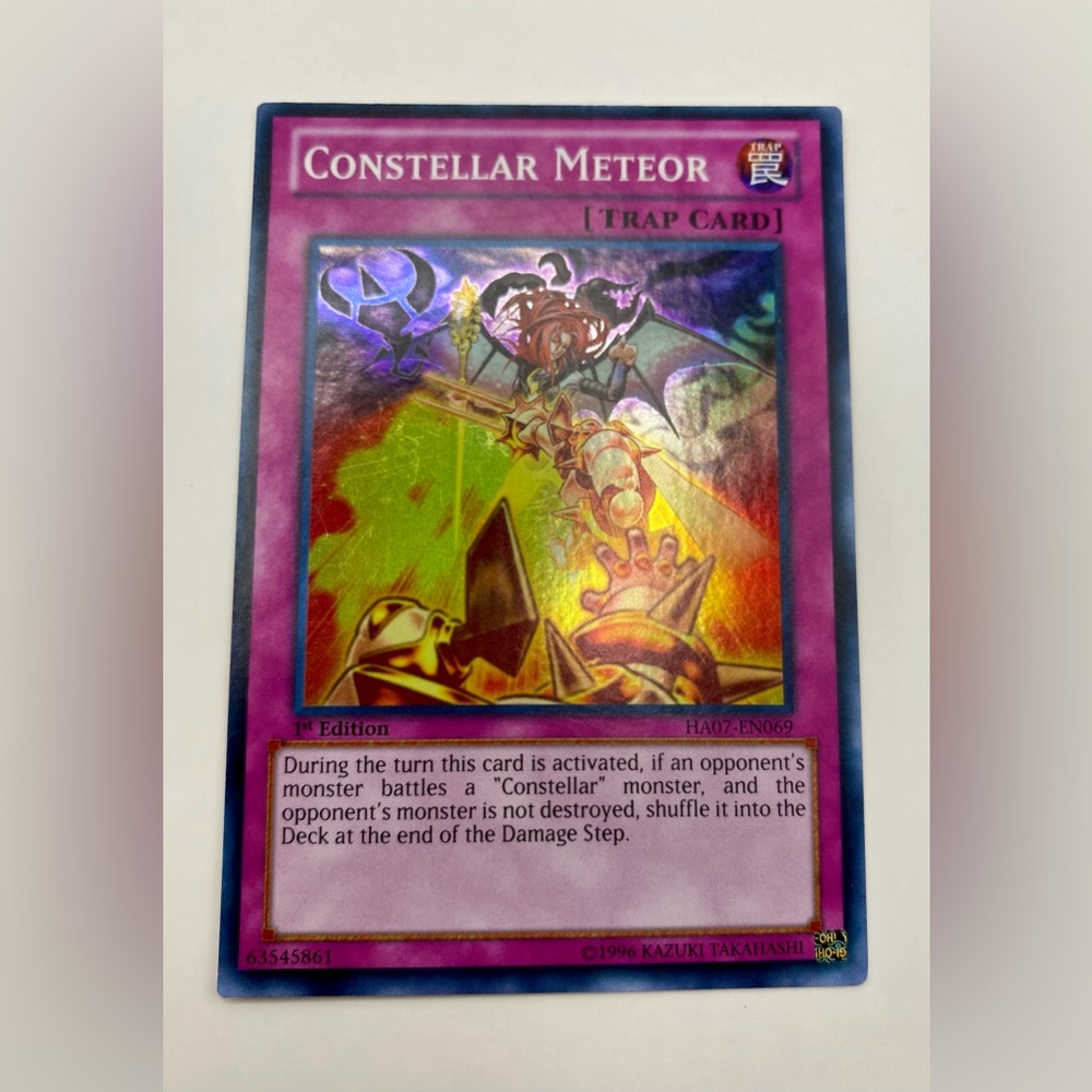 YU-GI-OH! Constellar Meteor Trap Card; 1st Edition; HA07-EN069; PERFECT COND.